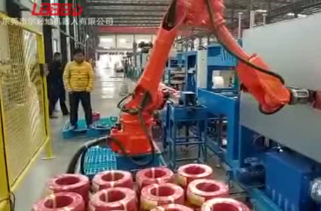 爾必地電纜碼垛機器人客戶現場案例