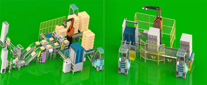碼垛機器人生產線在各行業領域中被廣泛應用